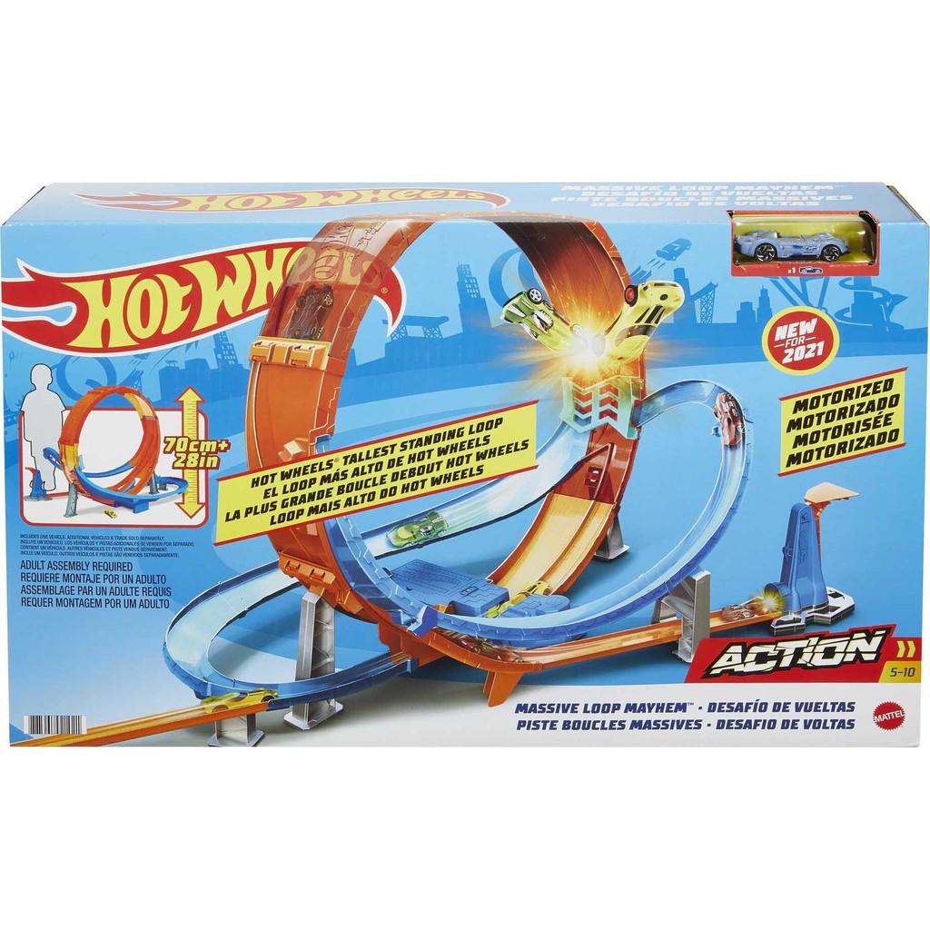 Hot Wheels Massive Loop Mayhem Track Set รางรถแขงฮอทวล พรอมวงลอ