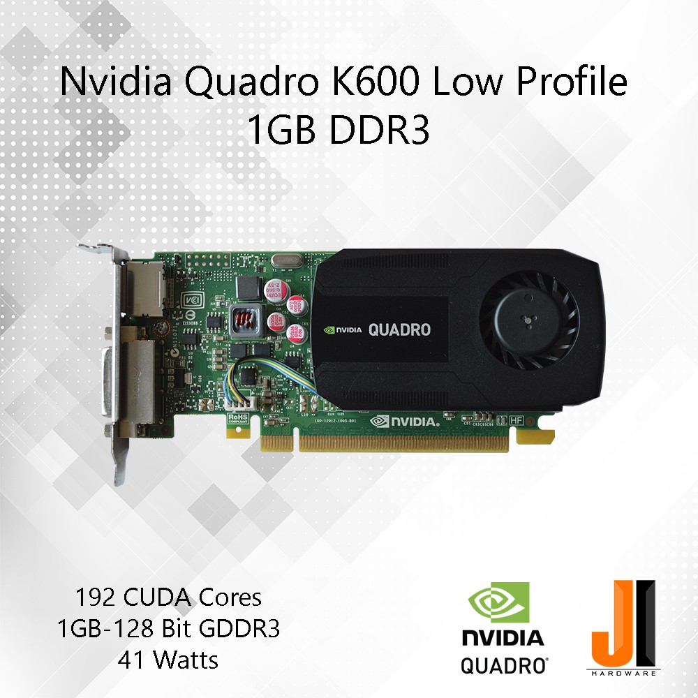 Nvidia Quadro K600 Low Profile 1GB DDR3 มอสอง Shopee Thailand