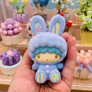 ของแทตกตาฟกเกอร Miniso Sanrio Rabbit Flocking Series Blind Box