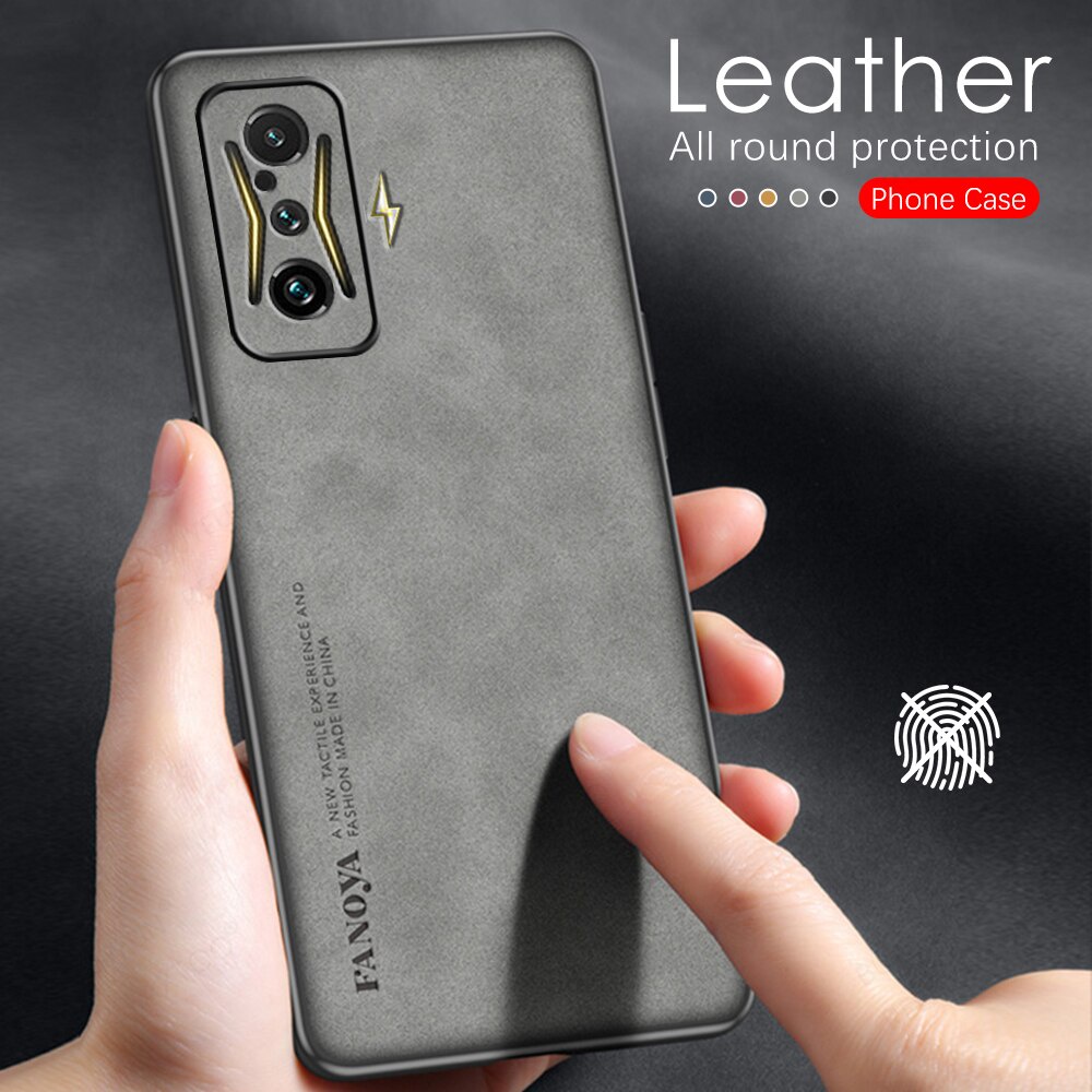 Luxury Sheepskin Leather Silicone Shockproof Case For Xiaomi Poco F4 GT