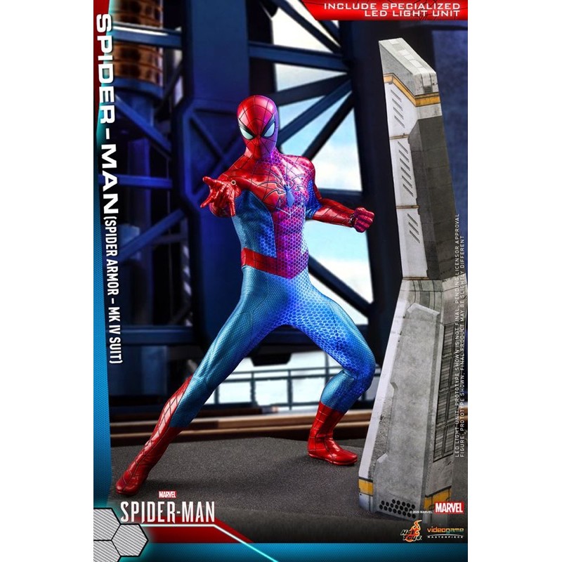SPIDER MAN SPIDER ARMOR MK IV SUIT VGM43 Hot Toys พรอมสง Shopee