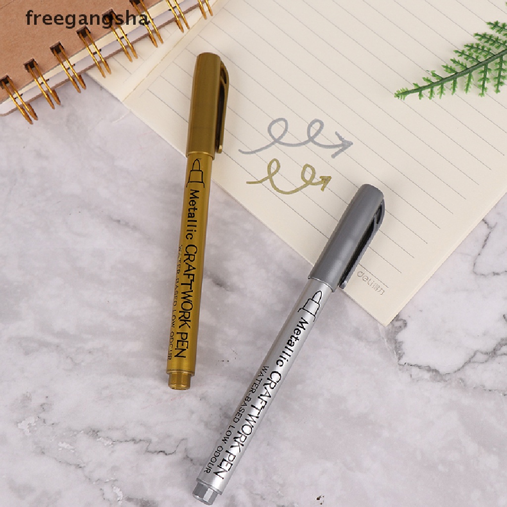 Freg Diy Waterproof Permanent Paint Marker Pens Gold And Silver For