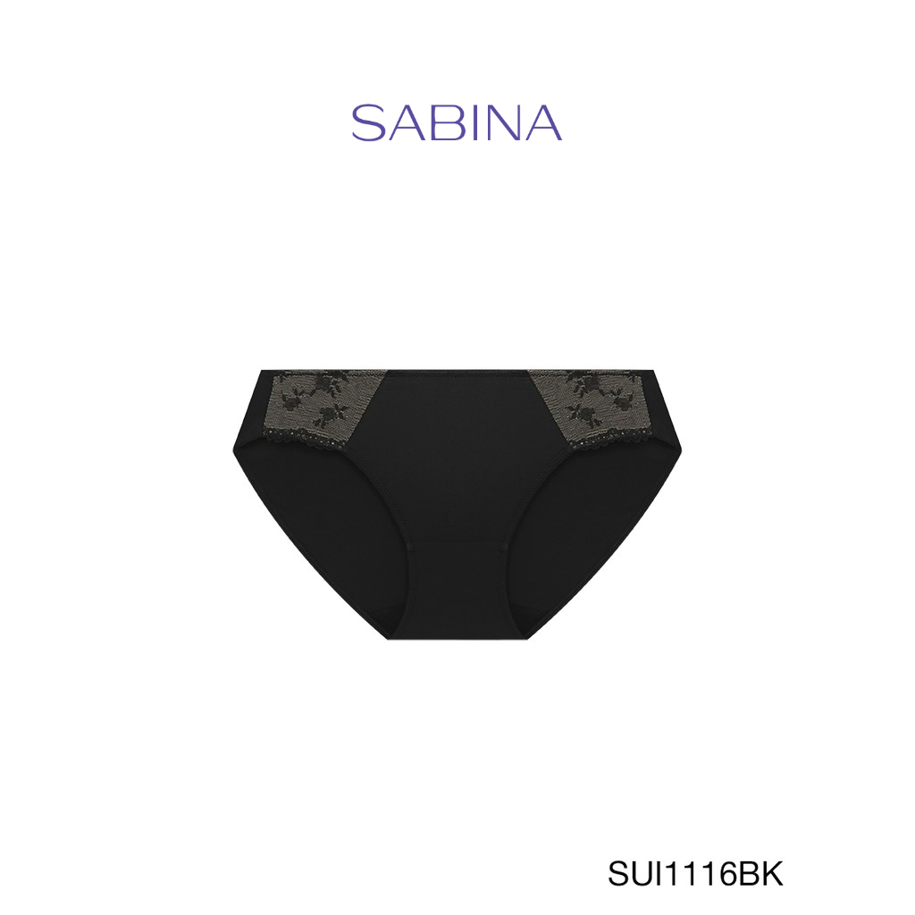 Sabina กางเกงชนใน ทรง Bikini รน Modern V รหส SUI BK สดำ