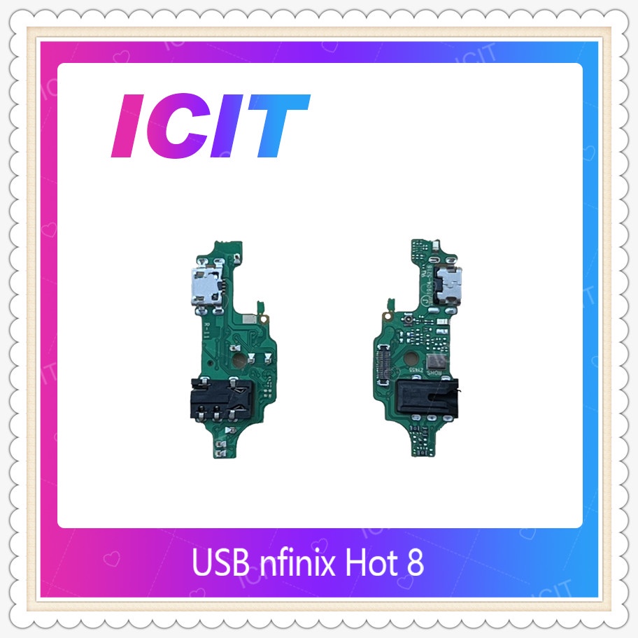 USB Infinix hot x อะไหลสายแพรตดชารจ แพรกนชารจ Charging