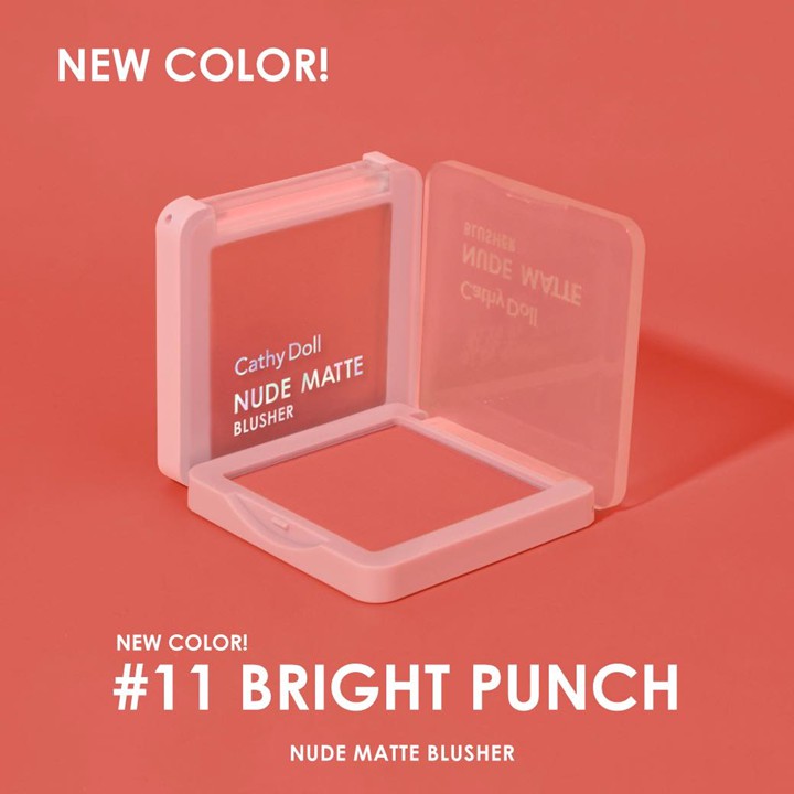 บลชเชอรนดแมทท Cathy Doll Nude Matte Blusher 6g ปดแกม Shopee