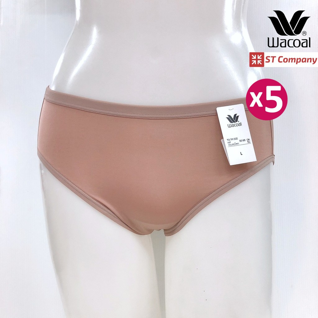 Wacoal Panty ทรง Bikini ขอบเรยบ สดำ 5 ตว กางเกงใน กางเกงในผหญง