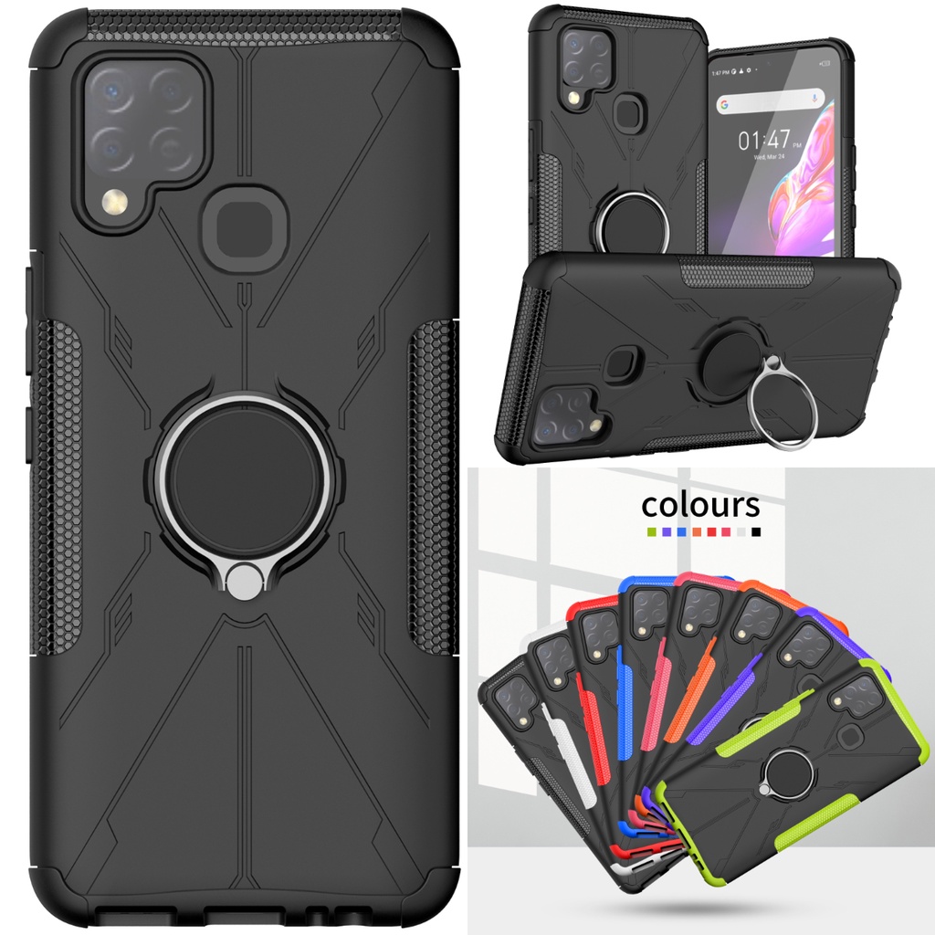 Infinix Hot 10s เคสโทรศพทมอถอไฮบรดกนกระแทกพรอมแหวนแมเหลก