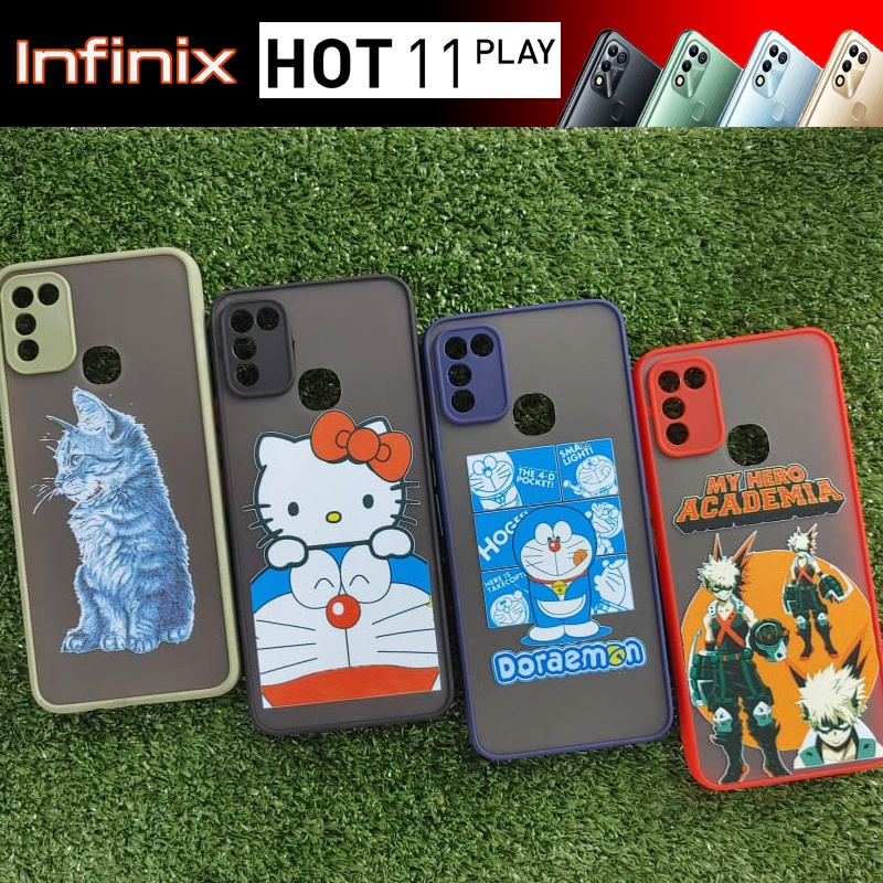 เคส ขอบนม ปกปองกลอง คละลาย สำหรบ Infinix Hot Play Shopee Thailand