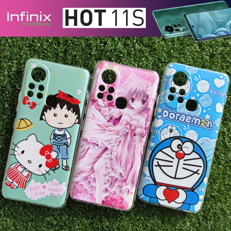 เคสโทรศพท แบบยาง TPU แบบคละลาย 02 สำหรบ Infinix Hot 11S Shopee