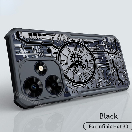 เคสโทรศพทมอถอ PC แบบใส กนกระแทก สาหรบ Infinix HOT 30 Play NFC 40