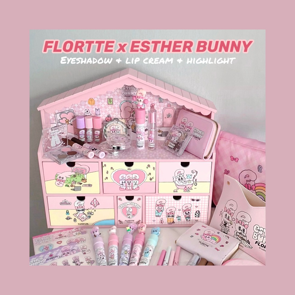 Flortte x ESTHER BUNNY อายแชโดว อายไลเนอร บลชออน ลปครม Shopee