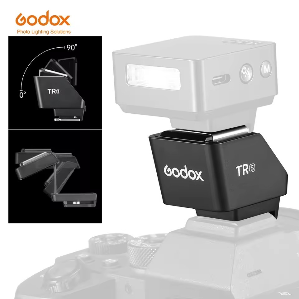 Godox TR TTL Hot Shoe Riser FS R Single Contact Folding Hot Shoe Riser สาหรบ Godox Mini iFlash