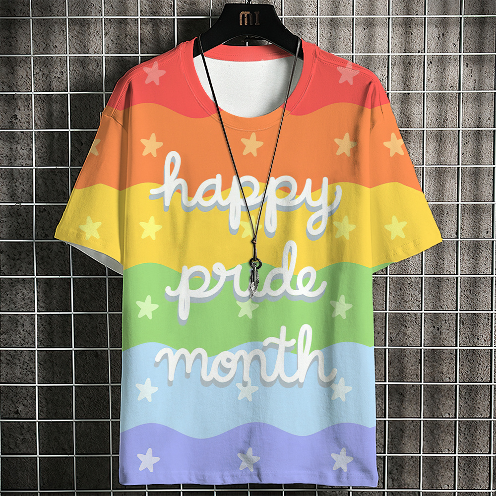 เสอยดแขนสนลาลอง พมพลาย LGBT Gay Love Lesbian สรง แฟชนสาหรบผชาย และผหญง