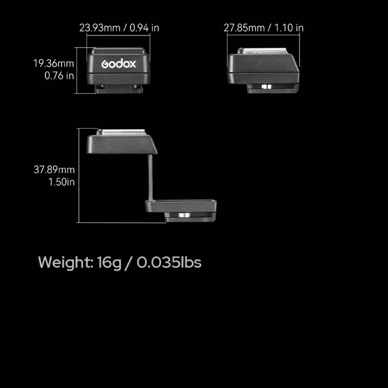 Godox TR FS R TTL Hot Shoe Riser ไรเซอรรองเทารอนแบบพบไดแบบสมผส