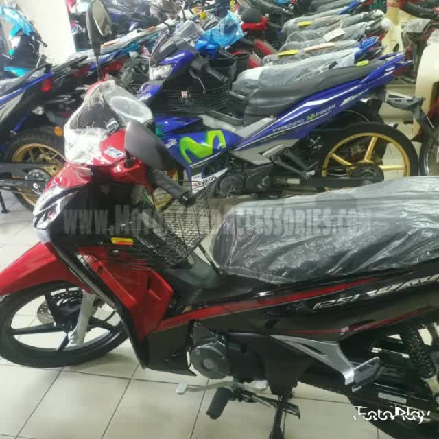 Honda Wave 125i FI New V2 Bakul PVC Motor Raga Besi Basket Add On