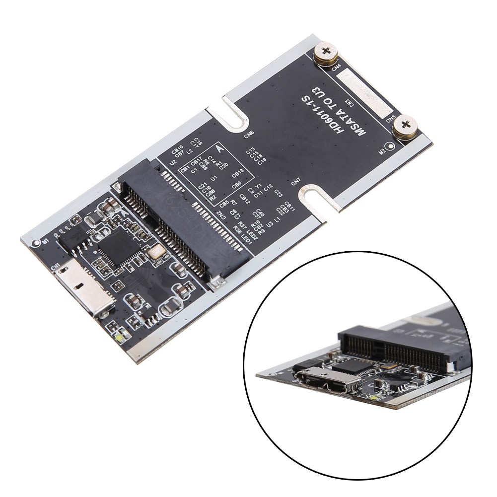 Hd S Msata Ssd To Usb Super Speed Converter Adapter Card