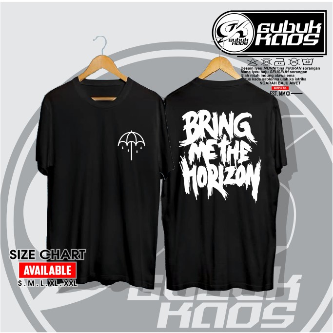 Kaos Baju Band Bmth Bring Me The Horizon Logo Kaos Music Distro Gubuk