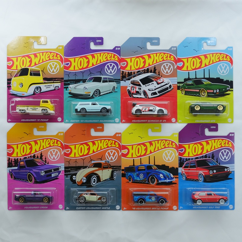 Hot Wheels Premium Basic Car ชดรวม Volkswagen ในตำนาน ครบชด 8 คน ของ