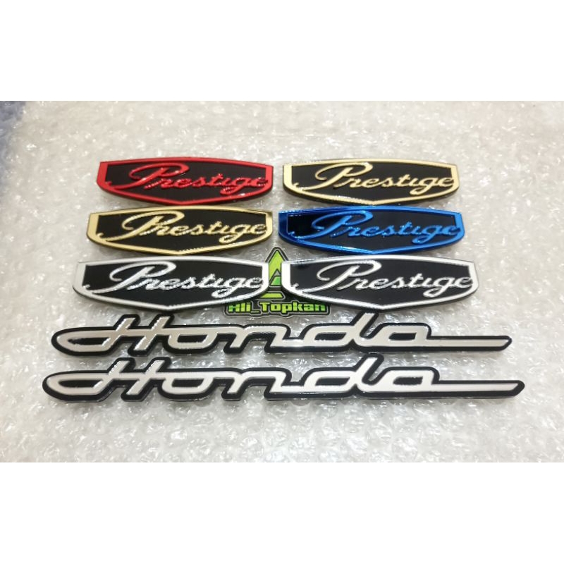 Prestige Acrylic Emblem Honda Lating Beat PCX ADV Vario Set Shopee