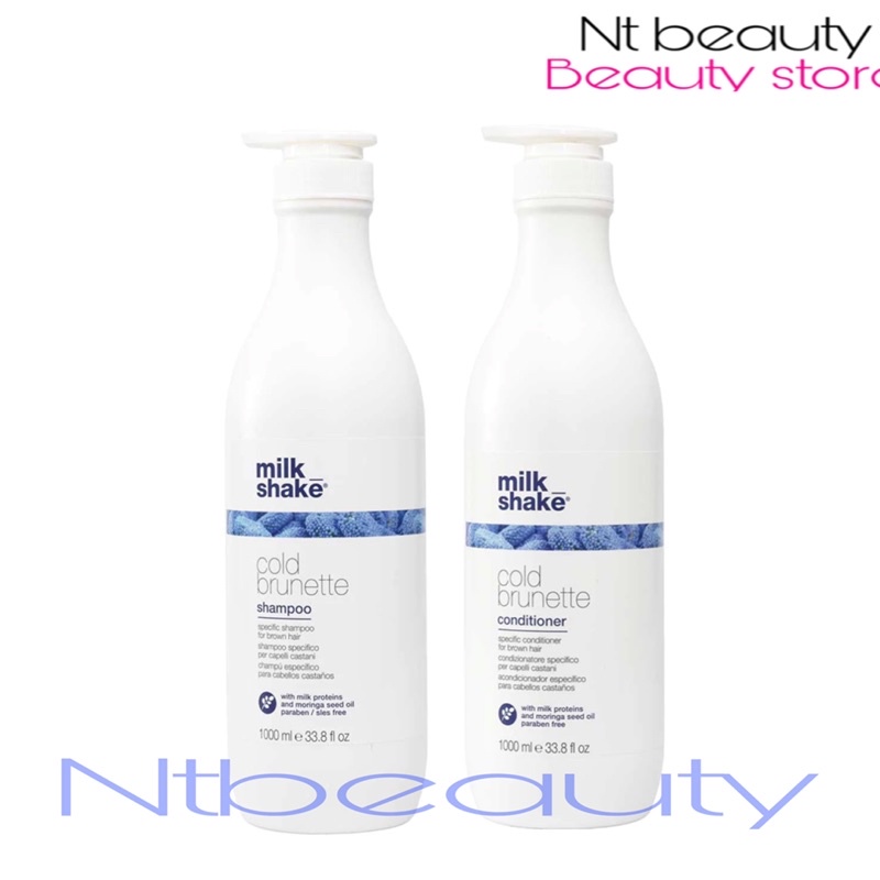 Milk Shake Cold Brunette Shampoo 1000 Ml Conditioner 1000 Ml Milkshake