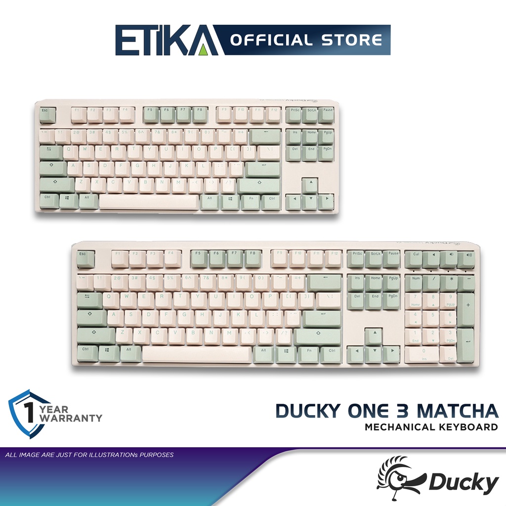 Ducky One 3 TKL Matcha Ducky One 3 Matcha PBT Double Shot Wired