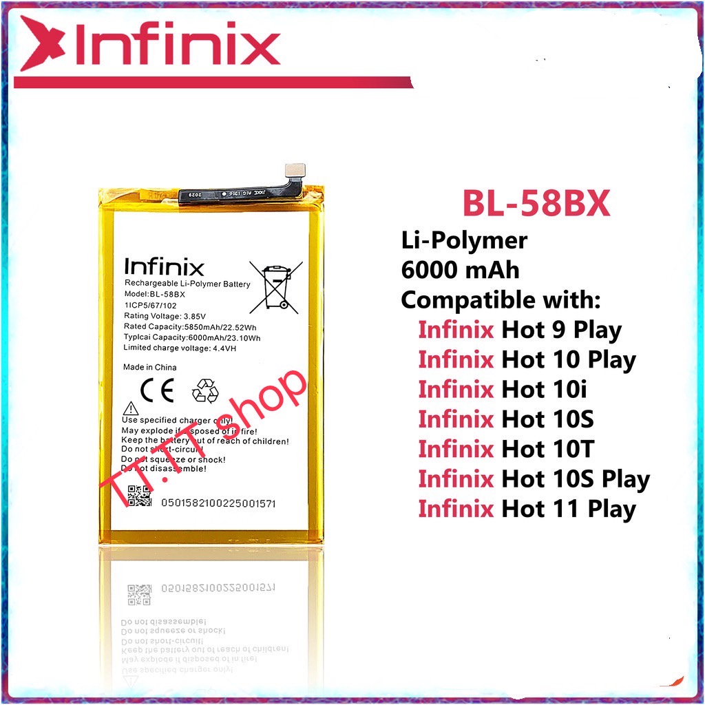 แบตเตอร Infinix Hot 8 Hot 9 Hot 9 Play Hot 10 Hot 10i Hot