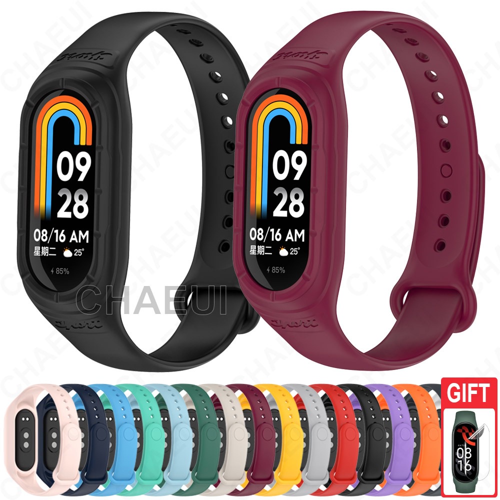 สายรดขอมอซลโคน อปกรณเสรม แบบเปลยน สาหรบ Xiaomi Mi Band 8 7