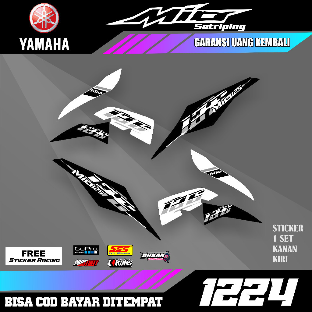 Striping Sticker Liss Decal Mio M Mio Z Mio Motif