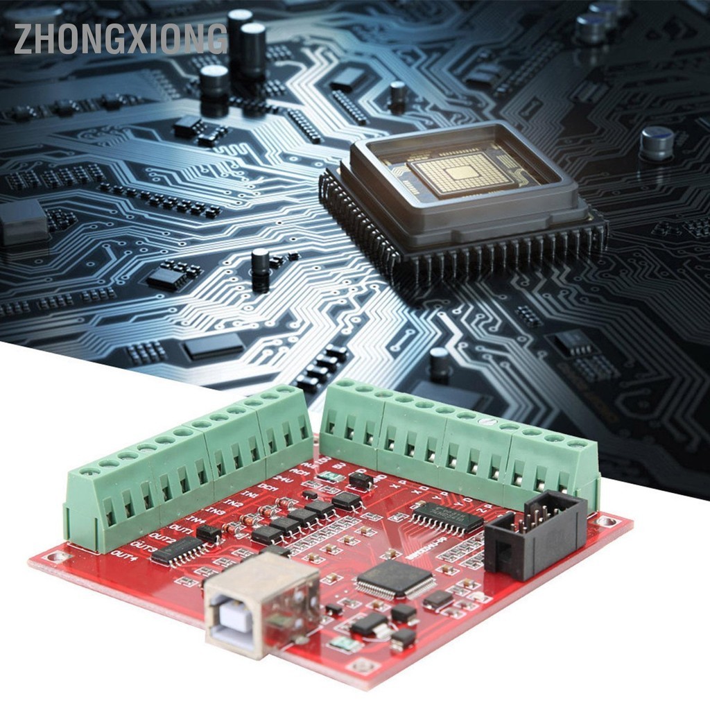 Zhongxiong Cnc Usb Mach Khz Red Break Out Board