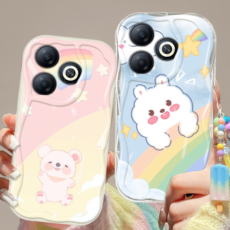 นารกกนกระแทกเคสโทรศพท Infinix Smart 8 Pro Plus HD Hot 40i Tecno