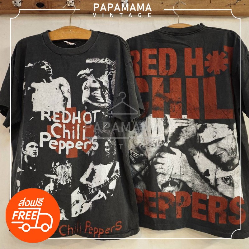 RED HOT CHILI PEPPER Big Screen Bio Washed tag USA เสอวนเทจ