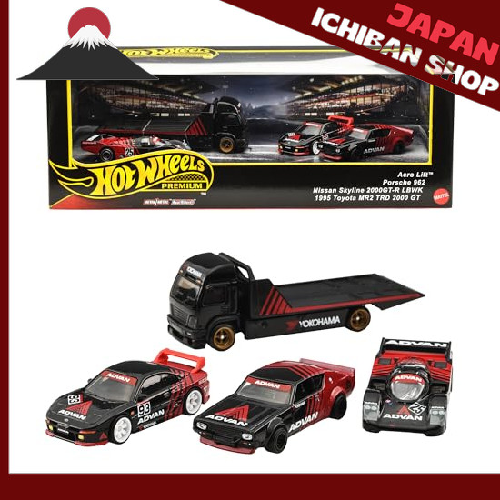 จากประเทศญปน Hot Wheels Premium Collector Set Assortment Advan Racing Team Ride on Toys