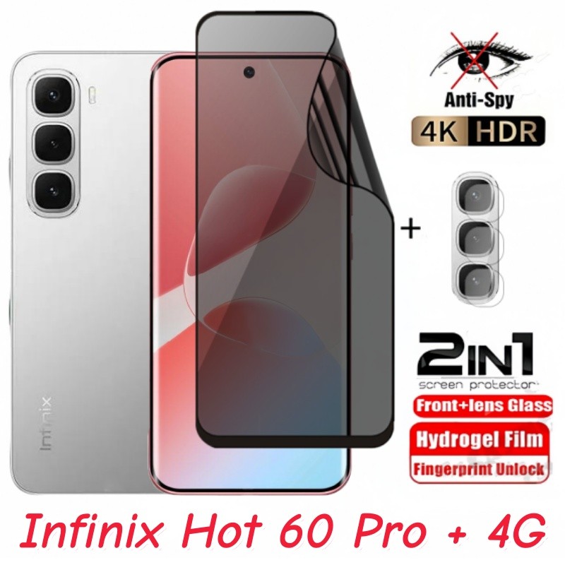 สาหรบ Infinix Hot Pro G Soft Privacy Hydrogel Film Anti Spy
