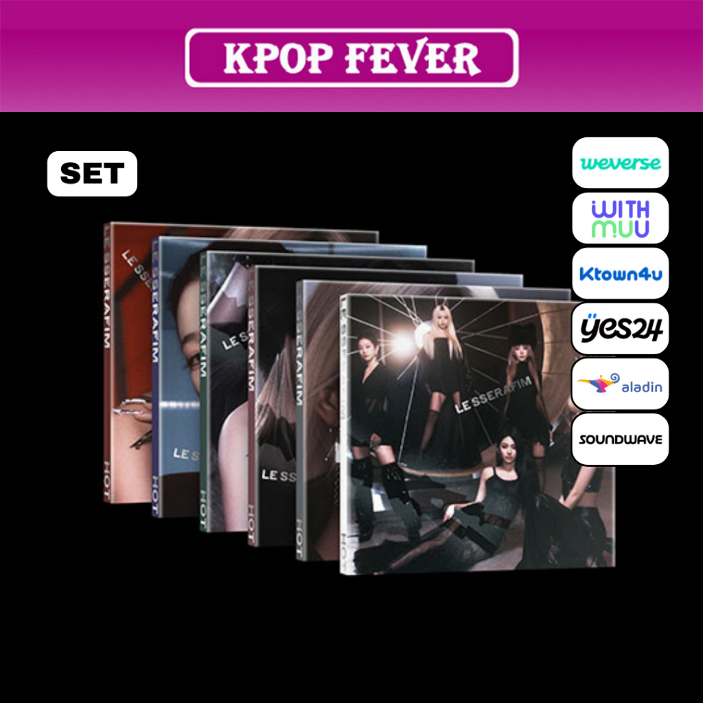 LE SSERAFIM HOT 5th Mini Album COMPACT Ver SET POB