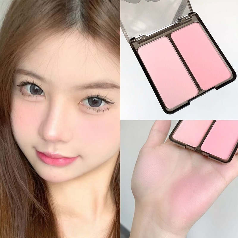 บลชออนสองส Nude Makeup Matte Natural Contouring One Long Lasting Color Rouge Two Color Blush