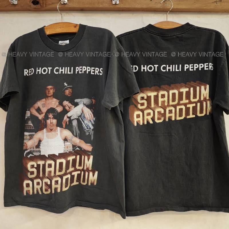 RED HOT CHILI PEPPER STADIUM ARCADIUM Bio Washed เสอวนเทจ เสอทวร