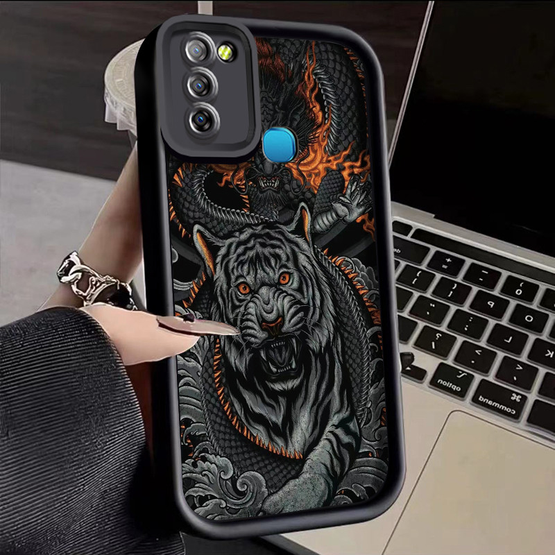 เคสสำหรบ Infinix Smart 5 Hot 10 Lite เคสโทรศพทซลโคนฝาครอบปองกน