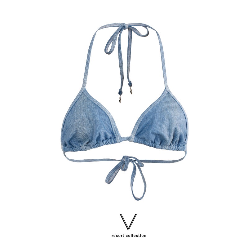 Resort Collection Blue Jeans Bikini Bra