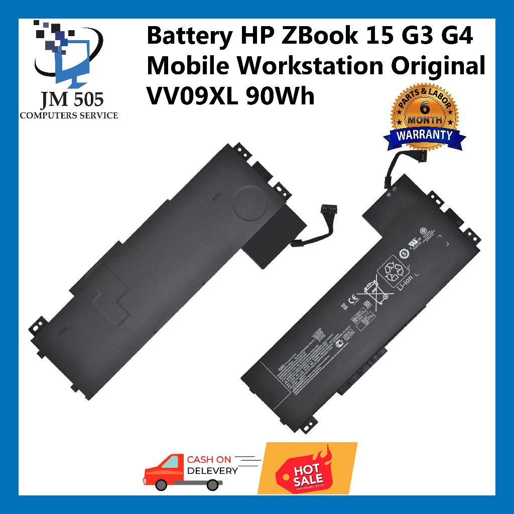 Battery HP ZBook 15 G3 G4 Mobile Workstation Original VV09XL ราคา พเศษ