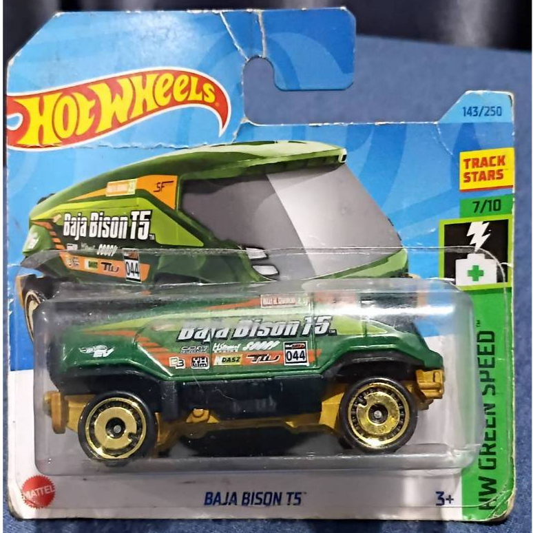 โมเดลรถ Hot Wheels Baja Bison T5 7 10 HW Green Speed 143 250 SHORT CARD New ของใหมยงไมแกะแพค