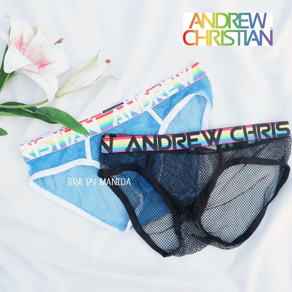 Andrew Christian แท Sexy Men Underwear Almost Naked Lace Shopee
