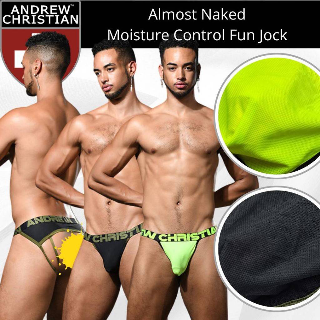 กางเกงในชาย Andrew Christian รน Almost Naked Moisture Control Fun