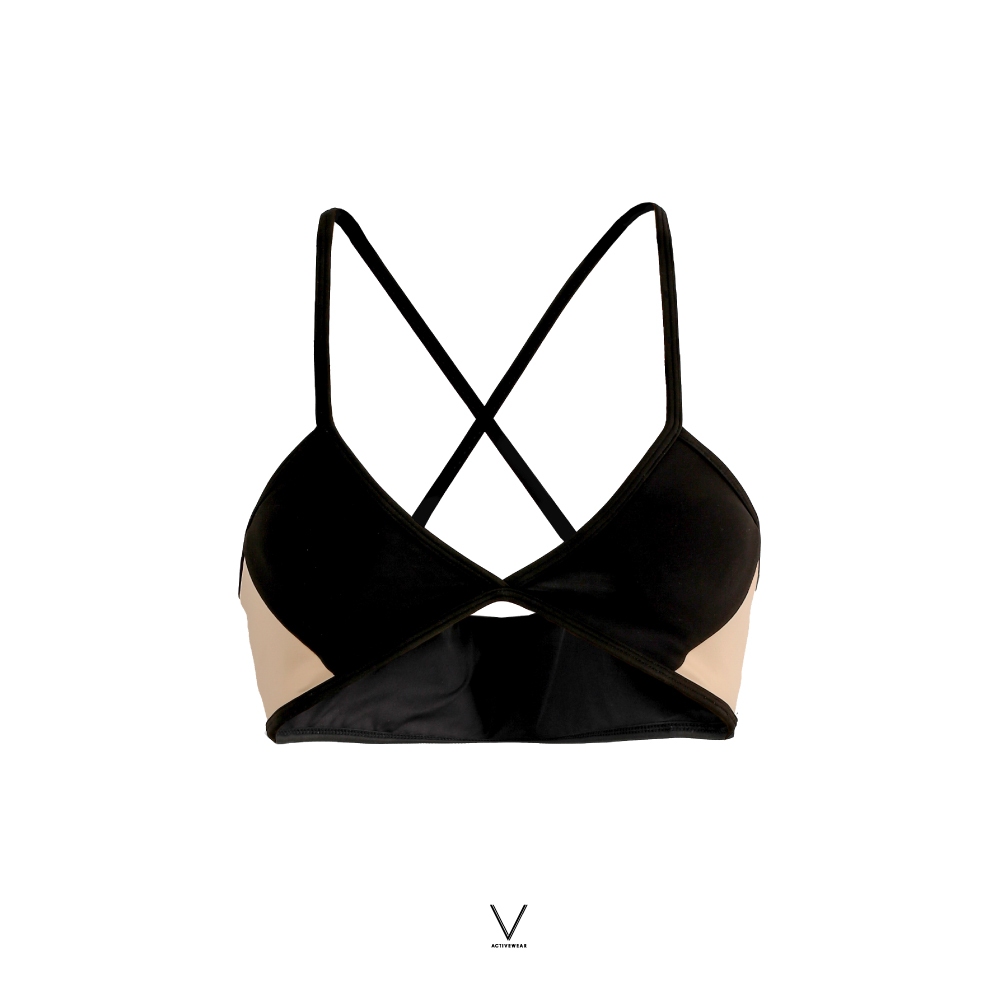 Ss Black Nude Singlet Bra Uv
