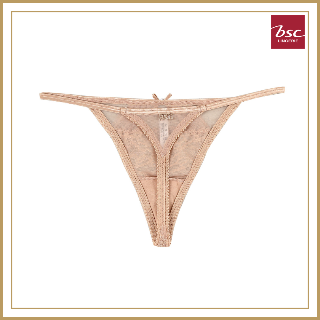 BSC Lingerie Panty กางเกงชนใน G string สเบจ BU BE Shopee
