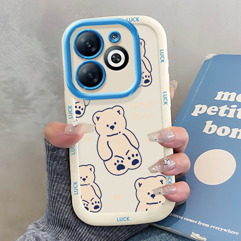 เคสสำหรบ Infinix Hot i เคสโทรศพทแมวหมปองกนการตกกนกระแทก