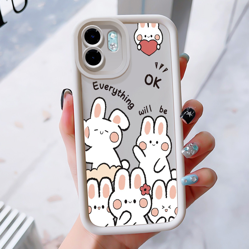 เคสสำหรบ Infinix Smart Smart HD Hot i เคสโทรศพทหมกระตายสามส