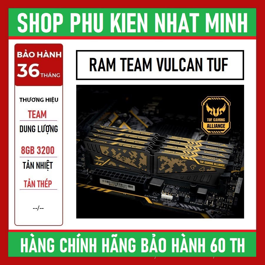 Teamgroup T Force Vulcan TUF Gaming Alliance DDR4 8GB 16GB 3200 ของแท