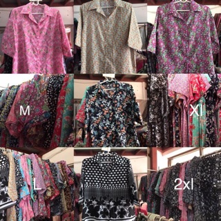 เสื้อแม่บ้าน แขน 3 ส่วน XXL =44 นิ้ว