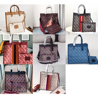 Coach 89165 79365 79366 89454 89143 Field Tote กระเป๋าซิปแบบถอดได้ ผู้หญิง Crossbody กระเป๋าสะพายไหล่ Handb