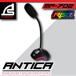 ภาพหน้าปกสินค้าไมค์สตรีมเกม MICROPHONE Signo E-Sport MP-702 ANTICA RGB ไมค์อัดเสียง ไมค์ประชุม ไมค์เรียนออนไลน์ ที่เกี่ยวข้อง